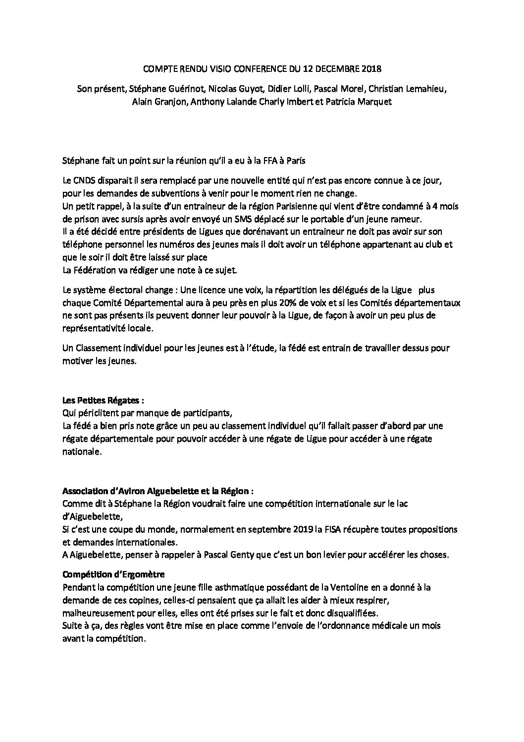 Compte Rendu Bureau 12-12-2018